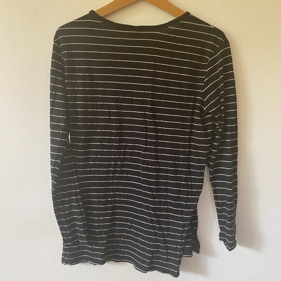 Nordstrom BP Long Sleeve T-shirt Womens XXS Black Striped - Picture 5 of 5